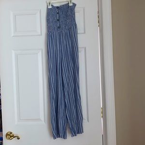HOLLISTER STRIPE JUMPSUIT